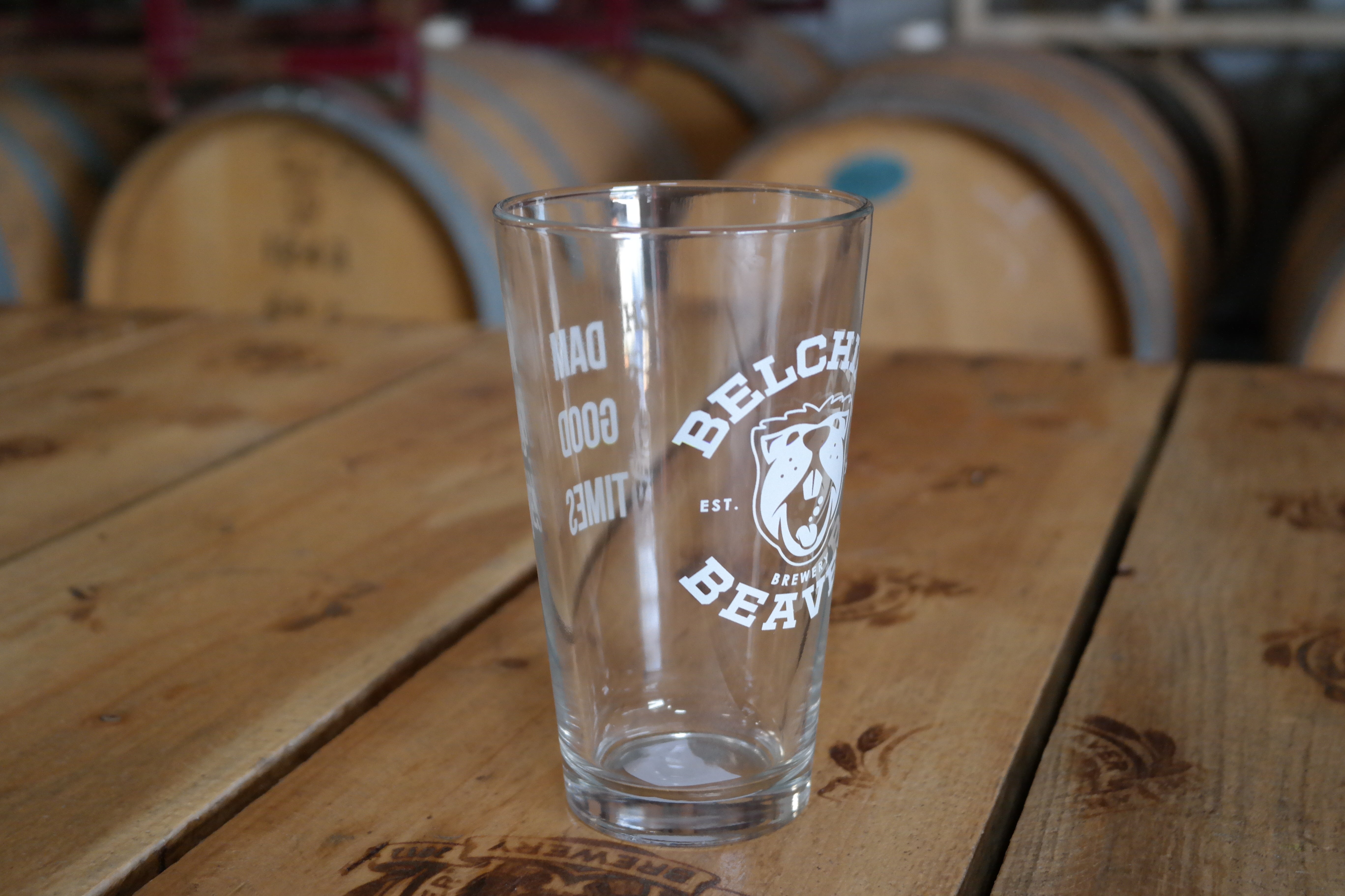 Pint Glass – Belching Beaver Brewery