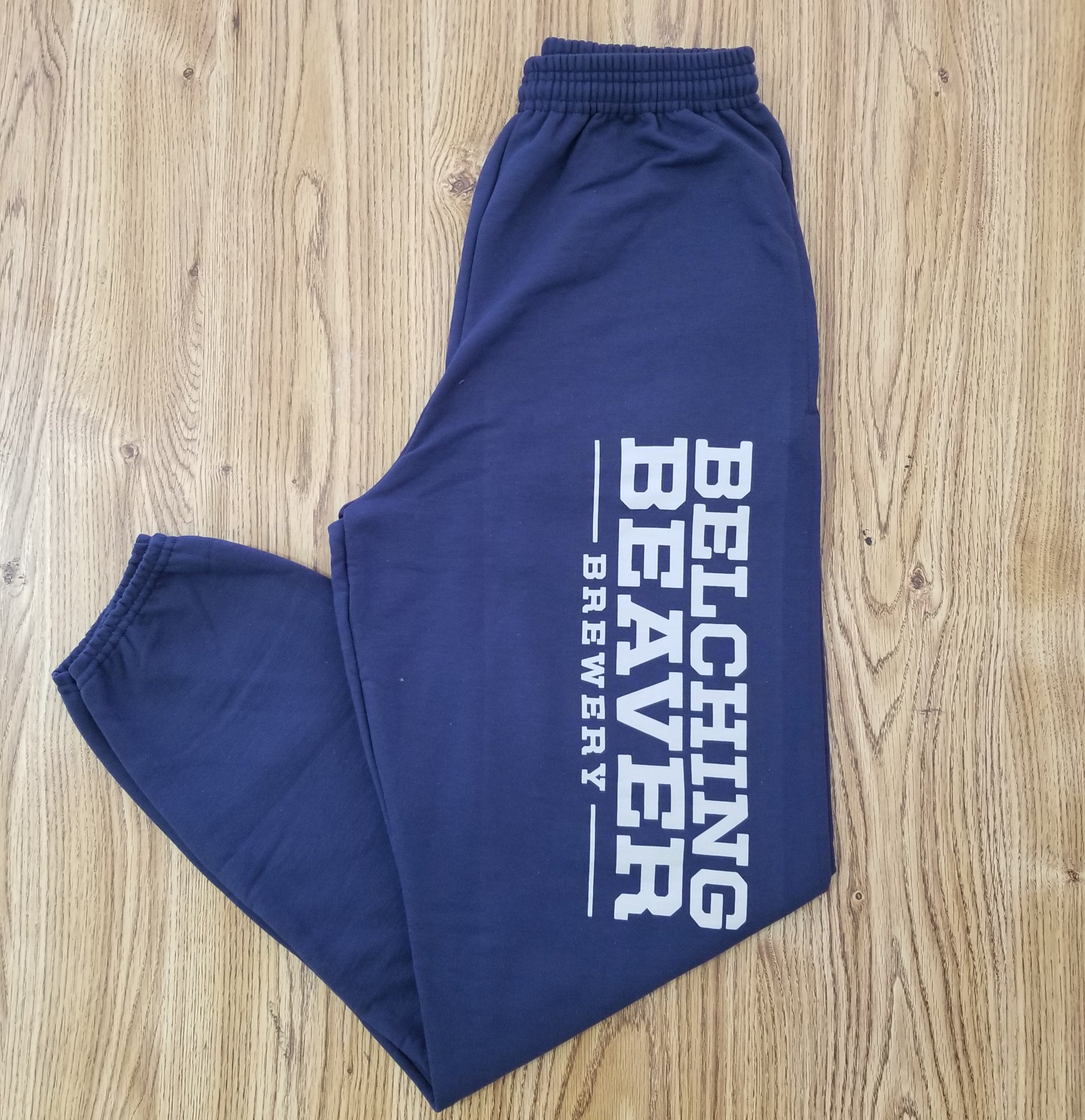 Sweatpants – Belching Brewery Navy Beaver